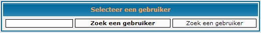 Gebruiker selecteren